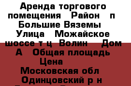 Аренда торгового помещения › Район ­ п. Большие Вяземы › Улица ­ Можайское шоссе.т/ц “Волин“ › Дом ­ 2А › Общая площадь ­ 139 › Цена ­ 139 000 - Московская обл., Одинцовский р-н, Большие Вяземы рп Недвижимость » Помещения аренда   